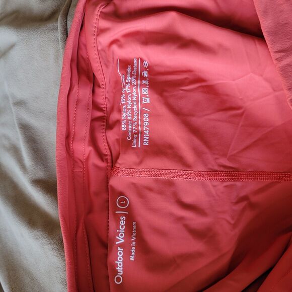 Outdoor Voices The Exercise 3" Skort Paprika/Sunstone tennis skirt Size L built - Picture 7 of 7